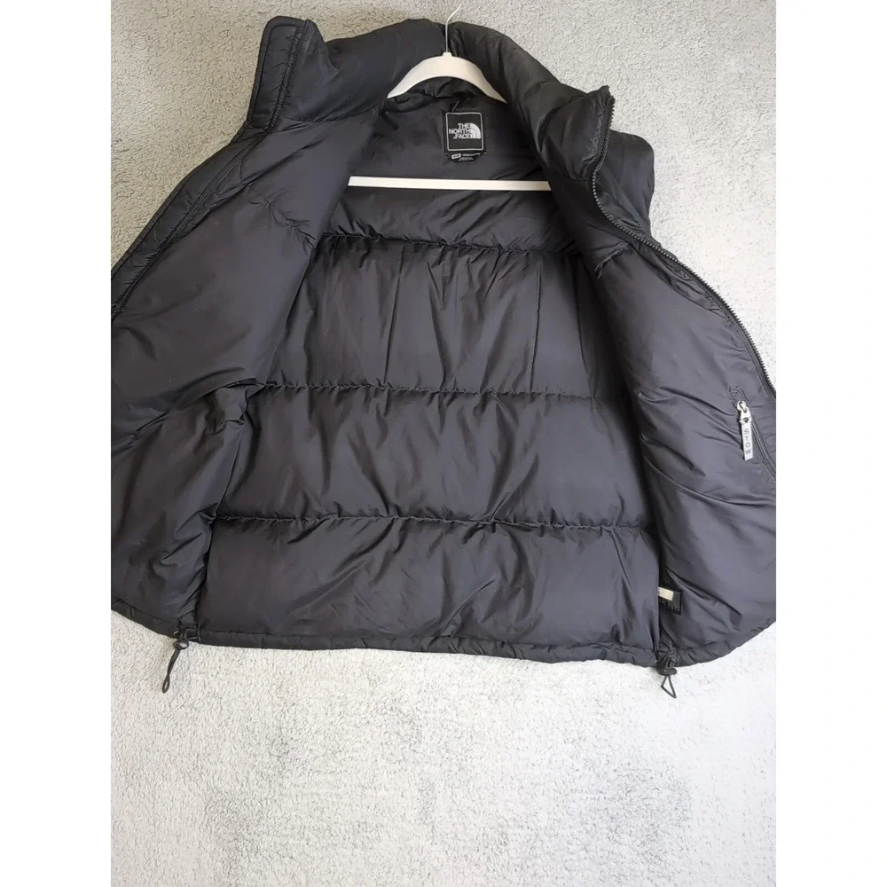 The North Face Nuptse Puffer‎ Vest Men's Medium 700 Goose Down Black Zip A188